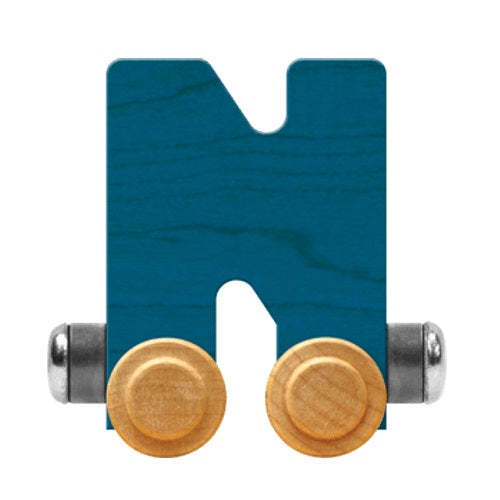 Maple Landmark Name Trains Bright Letter N-Toys & Learning-Maple Landmark-Blue-002889 N BL-babyandme.ca