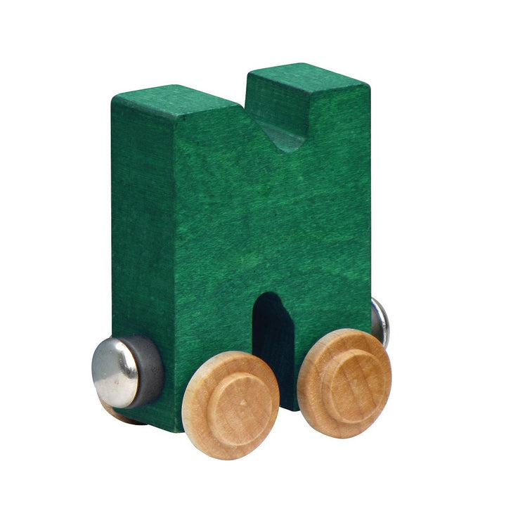 Maple Landmark Name Trains Bright Letter N-Toys & Learning-Maple Landmark-Green-002889 N GN-babyandme.ca