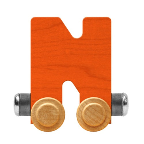 Maple Landmark Name Trains Bright Letter N-Toys & Learning-Maple Landmark-Orange-002889 N OR-babyandme.ca