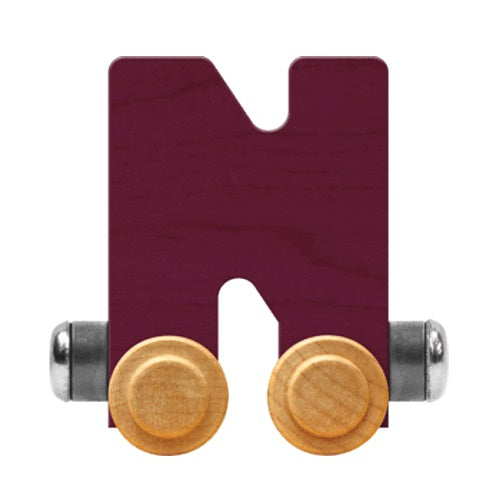 Maple Landmark Name Trains Bright Letter N-Toys & Learning-Maple Landmark-Purple-002889 N PU-babyandme.ca