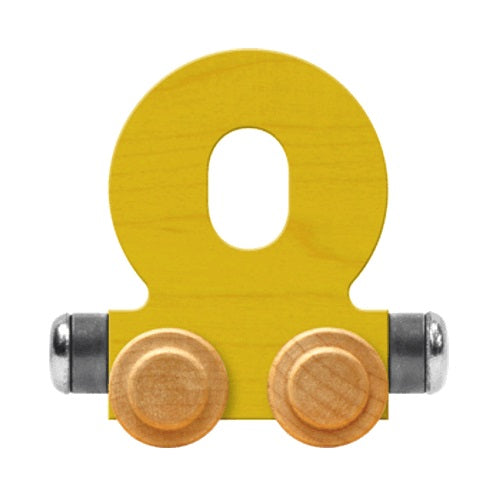 Maple Landmark Name Trains Bright Letter O-Toys & Learning-Maple Landmark-Yellow-002889 O YW-babyandme.ca