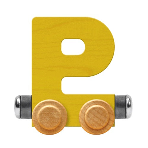 Maple Landmark Name Trains Bright Letter P-Toys & Learning-Maple Landmark-Yellow-002889 P YW-babyandme.ca