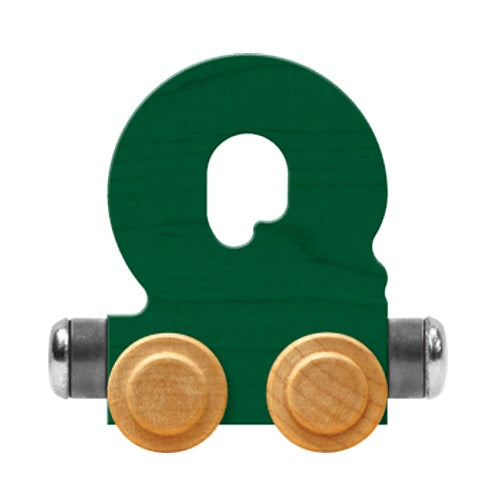 Maple Landmark Name Trains Bright Letter Q-Toys & Learning-Maple Landmark-Green-002889 Q GN-babyandme.ca