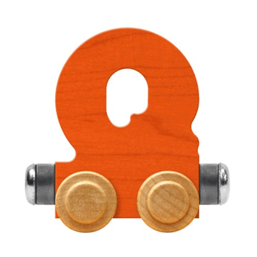 Maple Landmark Name Trains Bright Letter Q-Toys & Learning-Maple Landmark-Orange-002889 Q OR-babyandme.ca