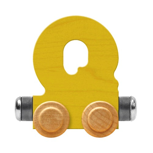 Maple Landmark Name Trains Bright Letter Q-Toys & Learning-Maple Landmark-Yellow-002889 Q YW-babyandme.ca