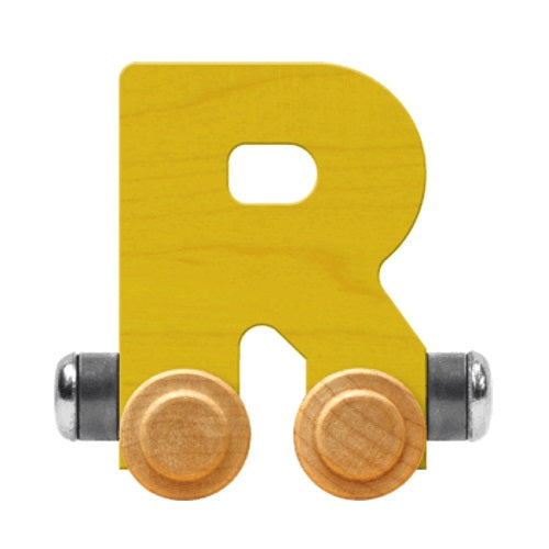 Maple Landmark Name Trains Bright Letter R-Toys & Learning-Maple Landmark-Yellow-002889 R YW-babyandme.ca