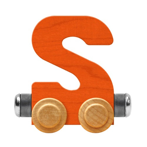 Maple Landmark Name Trains Bright Letter S-Toys & Learning-Maple Landmark-Orange-002889 S OR-babyandme.ca