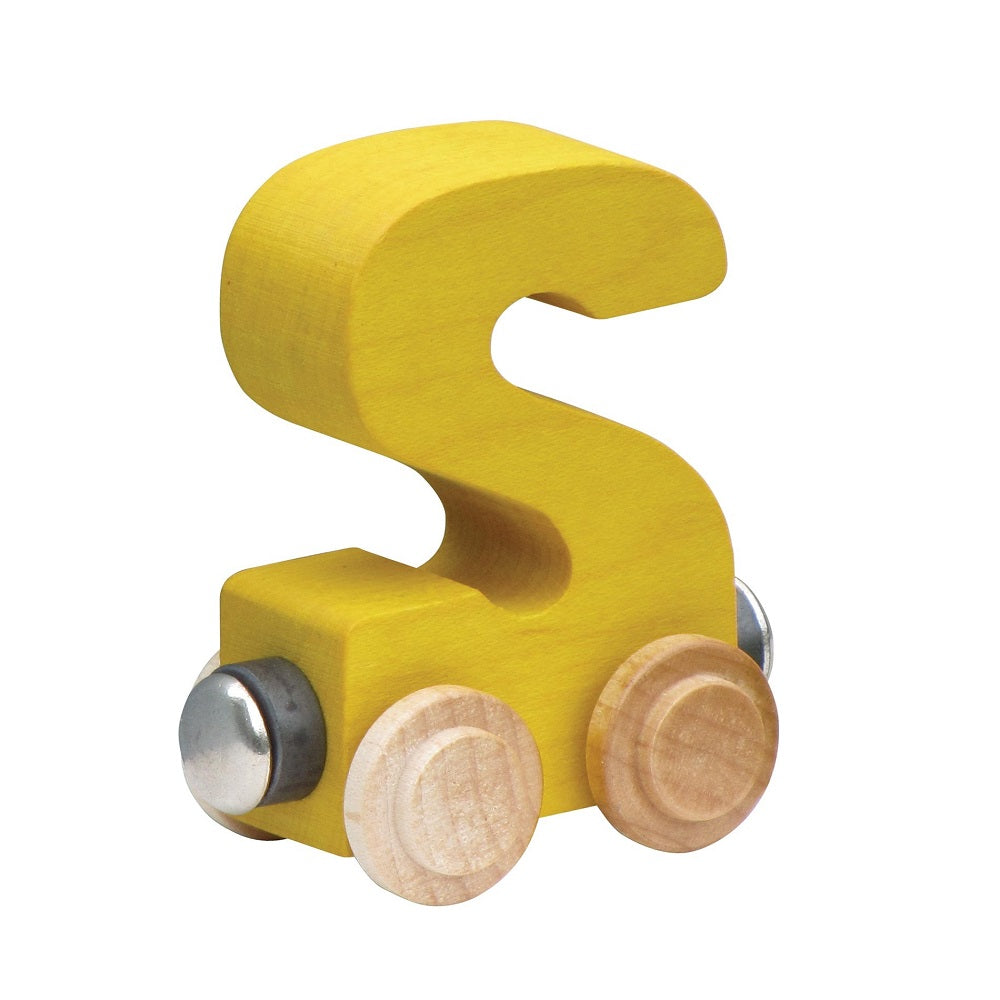 Maple Landmark Name Trains Bright Letter S-Toys & Learning-Maple Landmark-Yellow-002889 S YW-babyandme.ca