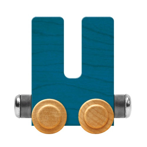 Maple Landmark Name Trains Bright Letter U-Toys & Learning-Maple Landmark-Blue-002889 U BL-babyandme.ca