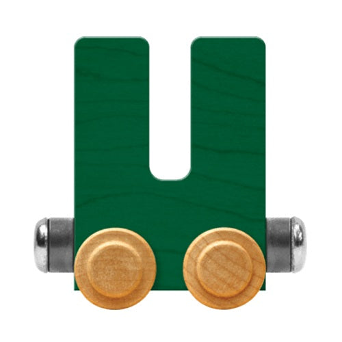 Maple Landmark Name Trains Bright Letter U-Toys & Learning-Maple Landmark-Green-002889 U GN-babyandme.ca