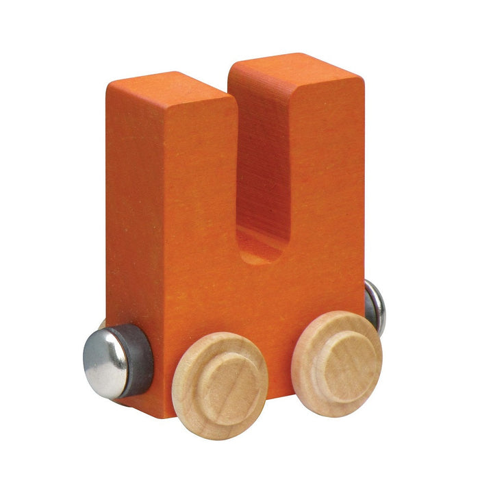 Maple Landmark Name Trains Bright Letter U-Toys & Learning-Maple Landmark-Orange-002889 U OR-babyandme.ca