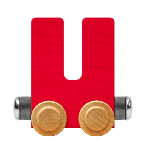 Maple Landmark Name Trains Bright Letter U-Toys & Learning-Maple Landmark-Red-002889 U RD-babyandme.ca