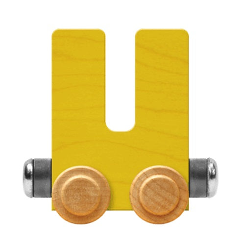 Maple Landmark Name Trains Bright Letter U-Toys & Learning-Maple Landmark-Yellow-002889 U YW-babyandme.ca