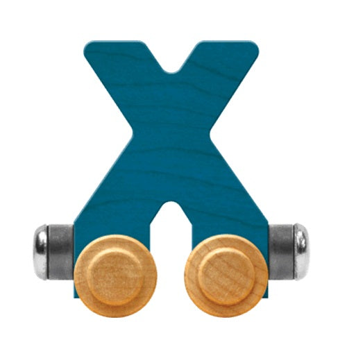 Maple Landmark Name Trains Bright Letter X-Toys & Learning-Maple Landmark-Blue-002889 X BL-babyandme.ca