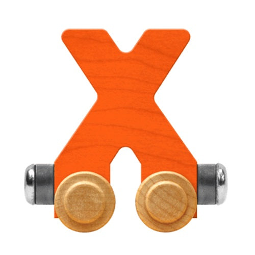 Maple Landmark Name Trains Bright Letter X-Toys & Learning-Maple Landmark-Orange-002889 X OR-babyandme.ca