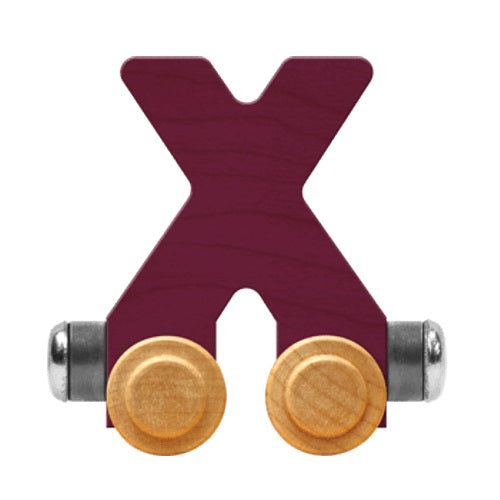 Maple Landmark Name Trains Bright Letter X-Toys & Learning-Maple Landmark-Purple-002889 X PU-babyandme.ca