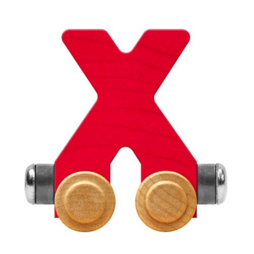 Maple Landmark Name Trains Bright Letter X-Toys & Learning-Maple Landmark-Red-002889 X RD-babyandme.ca