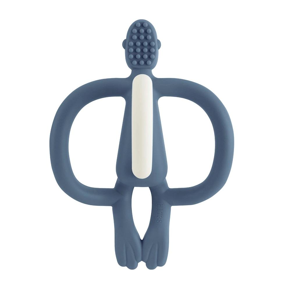 Matchstick Monkey Original Teething Toy (Airforce Blue)-Health-Matchstick Monkey-025153 AB-babyandme.ca