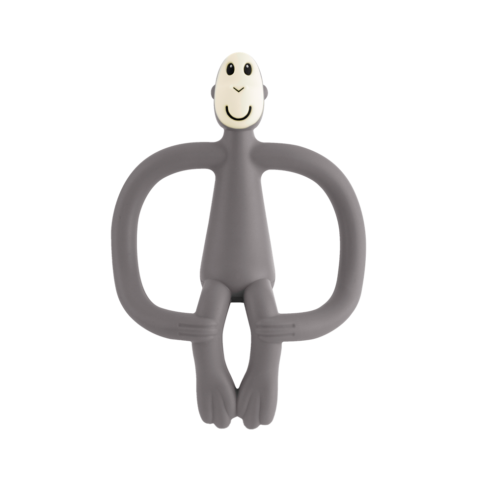 Matchstick Monkey Original Teething Toy (Grey)-Health-Matchstick Monkey-025153 GY-babyandme.ca