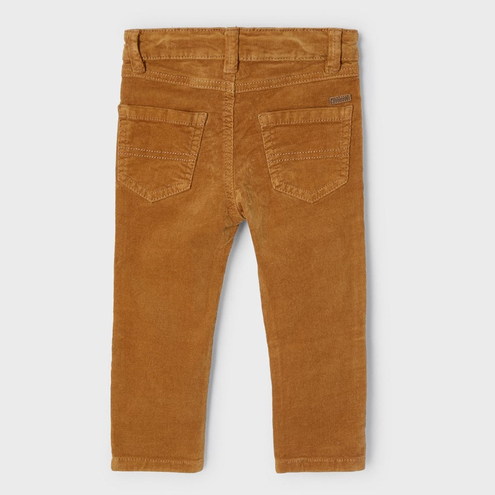 Mayoral 00502-038 Corduroy Slim Fit Pants (Brown)-Apparel-Mayoral--babyandme.ca