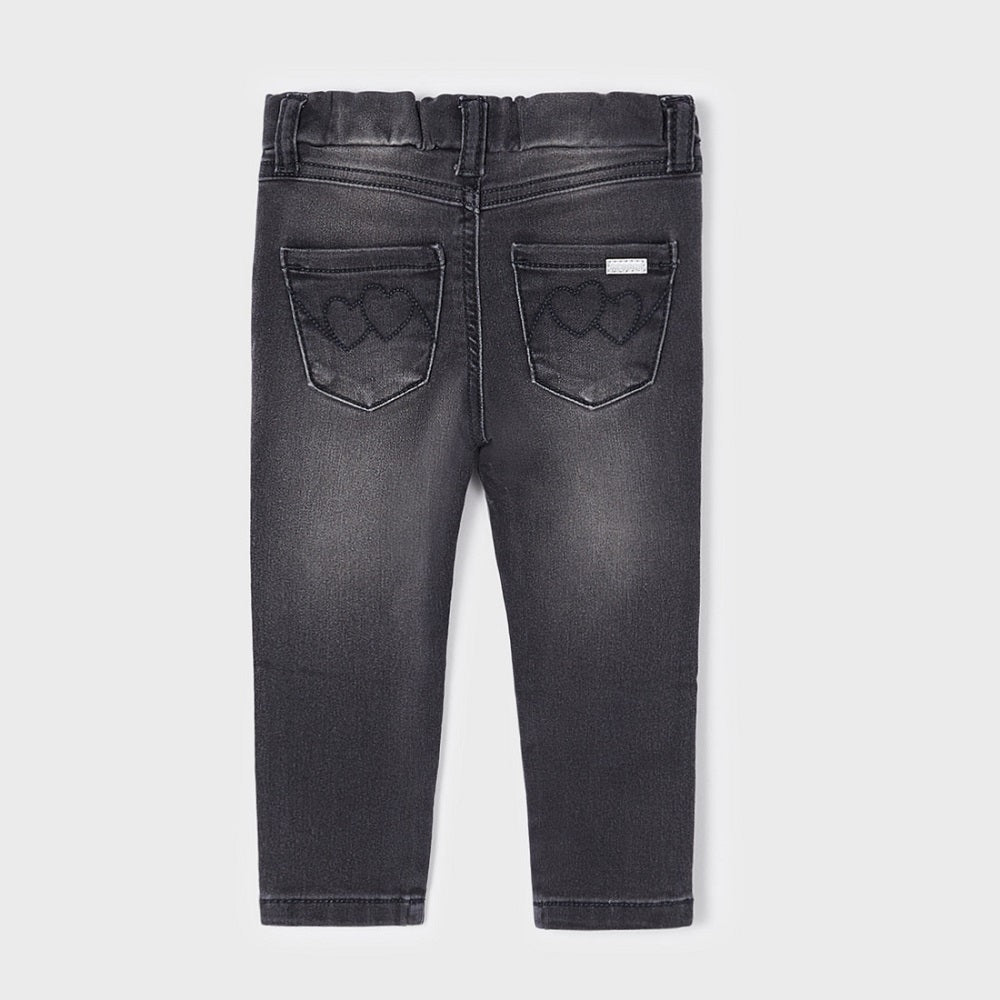 Mayoral 00576-046 Basic Denim Pants (Grey)-Apparel-Mayoral--babyandme.ca