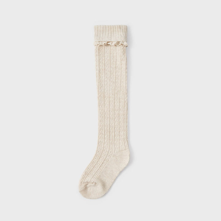 Mayoral 10324-045 High Socks (Sepia)-Apparel-Mayoral--babyandme.ca