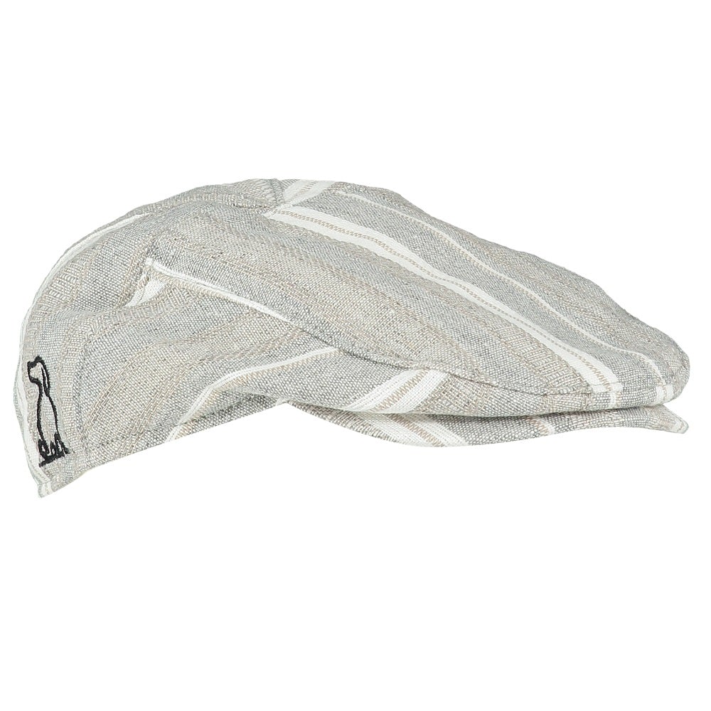 Me & Henry Chap Flat Cap (Grey Woven)-Apparel-Me & Henry--babyandme.ca