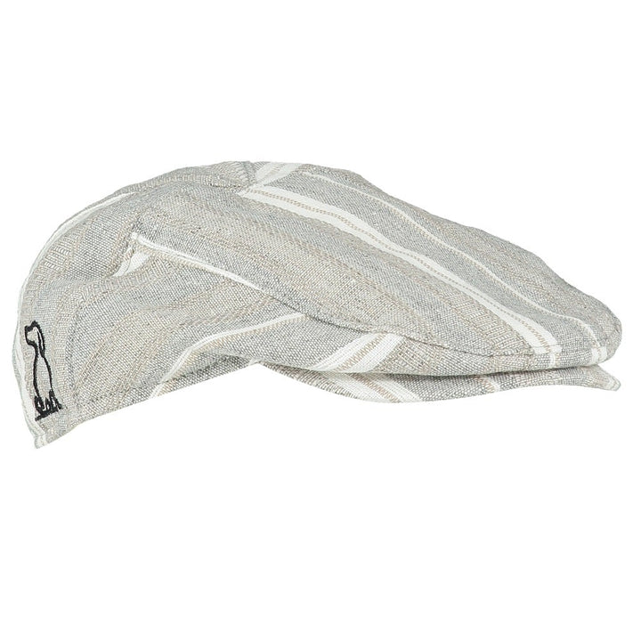 Me & Henry Chap Flat Cap (Grey Woven)-Apparel-Me & Henry--babyandme.ca