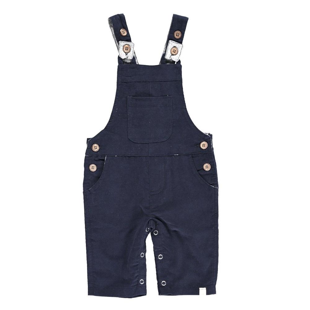 Me &amp; Henry Harrison Cord Overalls (Navy)-Apparel-Me &amp; Henry--babyandme.ca