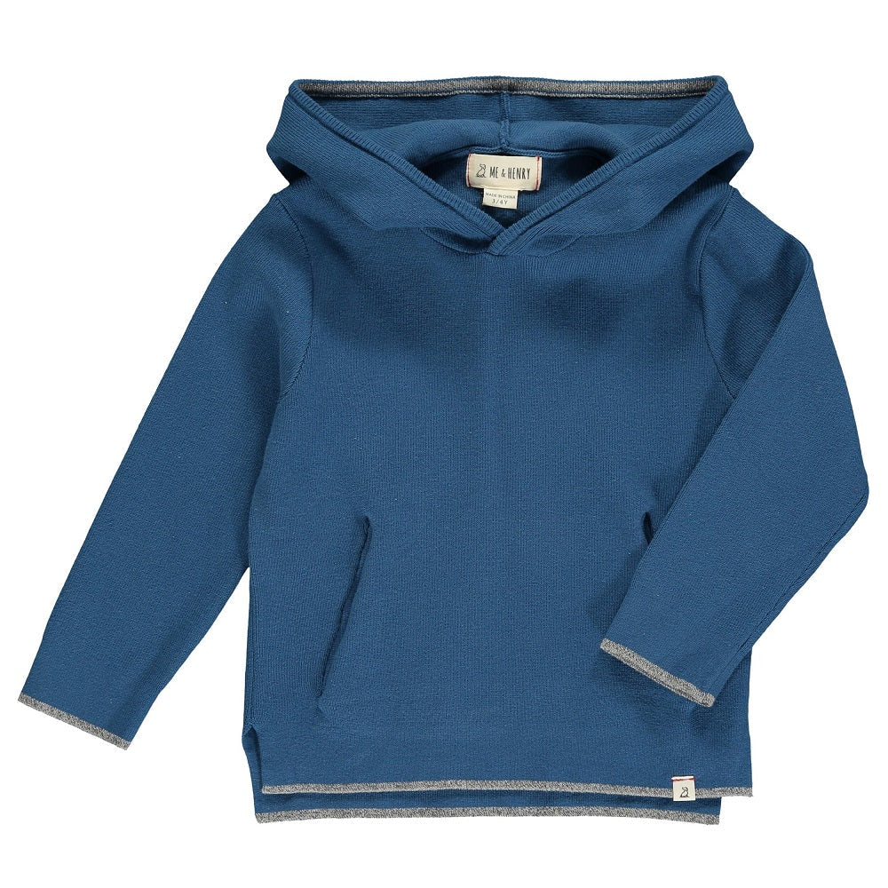 Me & Henry Leiper Hooded Sweater (Blue)-Apparel-Me & Henry--babyandme.ca
