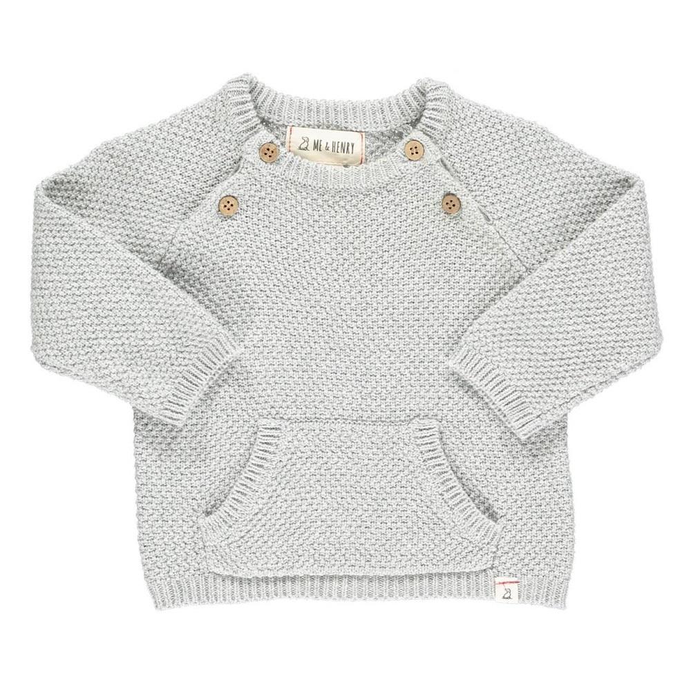 Me & Henry Morrison Sweater (Grey)-Apparel-Me & Henry--babyandme.ca
