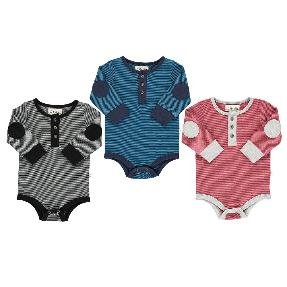 Me & Henry Tellico Onesies 3-Pack (Henley) - FINAL SALE-Apparel-Me & Henry--babyandme.ca