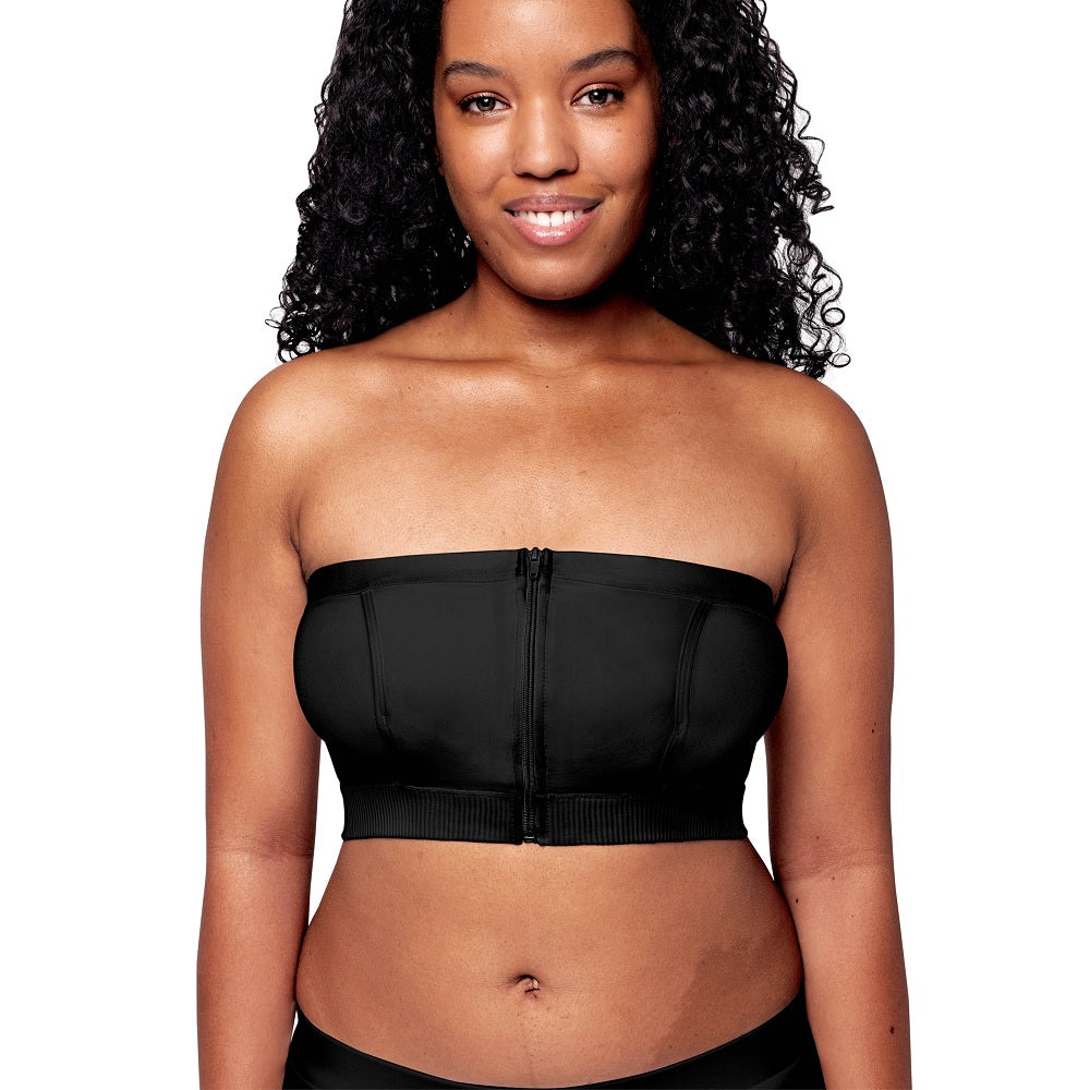 Medela Hands-Free Pumping Bustier (Black)-Feeding-Medela--babyandme.ca