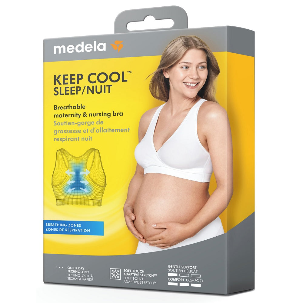 Medela - Sleep Bustier for Pregnancy & Nursing Keep Cool Sleep - Chai -  Size L 