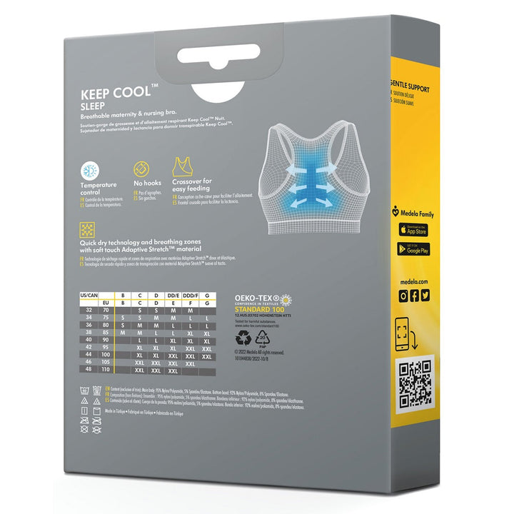 Medela Keep Cool Sleep Bra (Chai)-Apparel-Medela--babyandme.ca