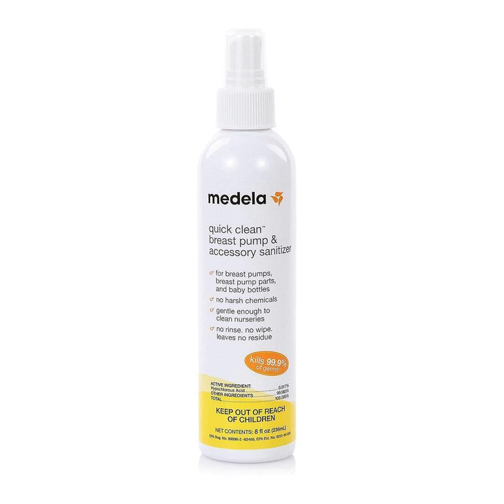 Medela Quick Clean Breast Pump & Accessory Sanitizer Spray-Feeding-Medela-027517-babyandme.ca