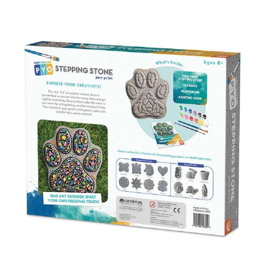 Mindware Paint Your Own Stepping Stone (Paw Print)-Toys & Learning-Mindware-027629 PP-babyandme.ca