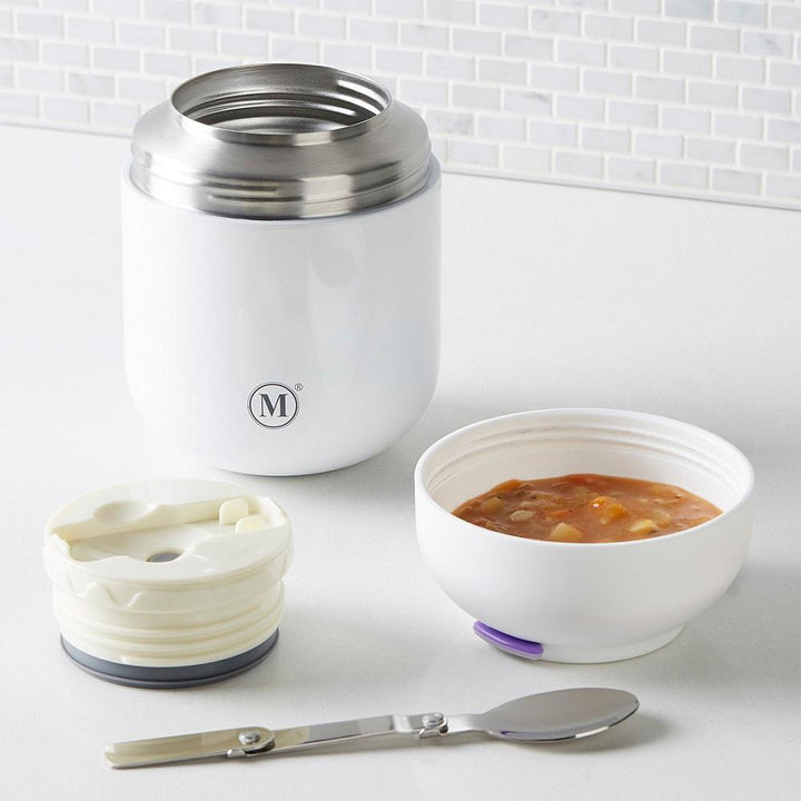Minimal Insulated Food Jar V2 500ml (White)-Feeding-Minimal-030383 WH-babyandme.ca