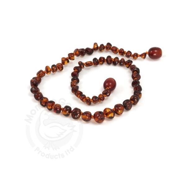 Momma Goose Baltic Amber Teething Necklace (Cherry)-Health-Momma Goose-007819 LC-babyandme.ca