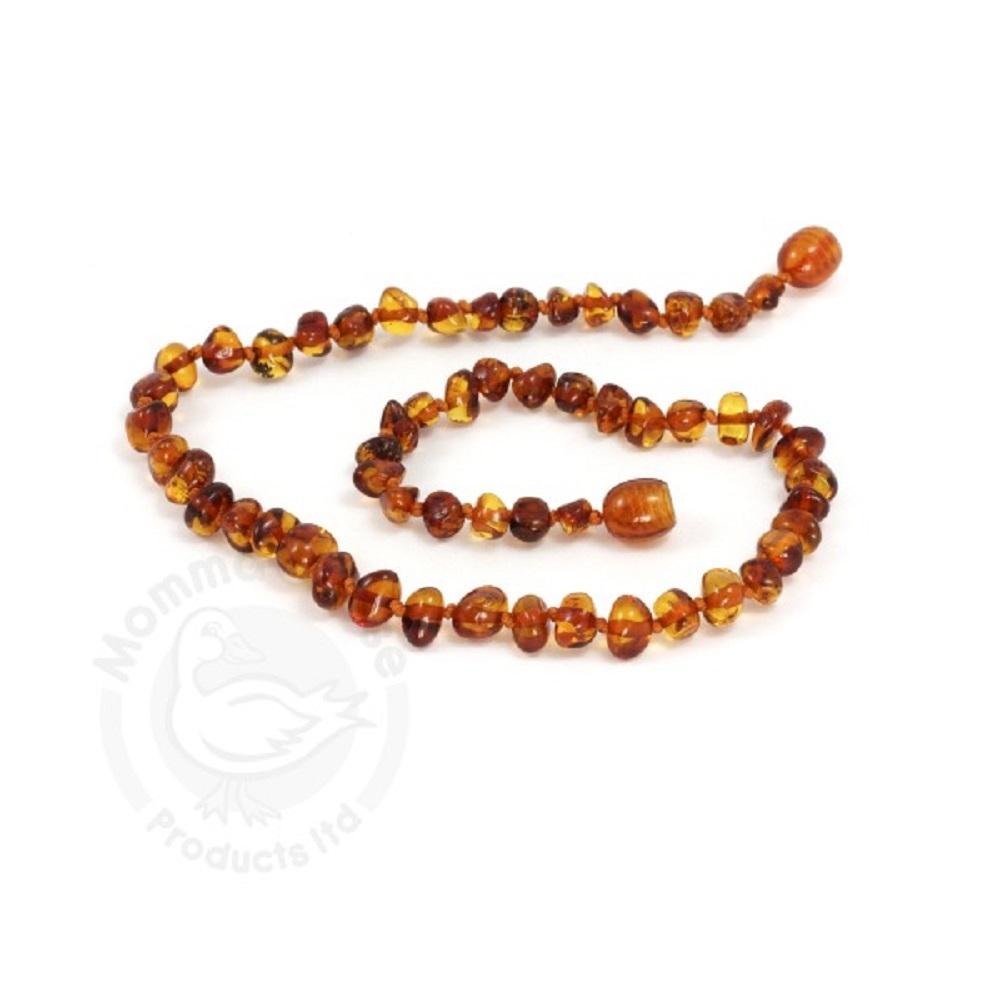 Momma Goose Baltic Amber Teething Necklace (Cognac)-Health-Momma Goose-007819 CO-babyandme.ca