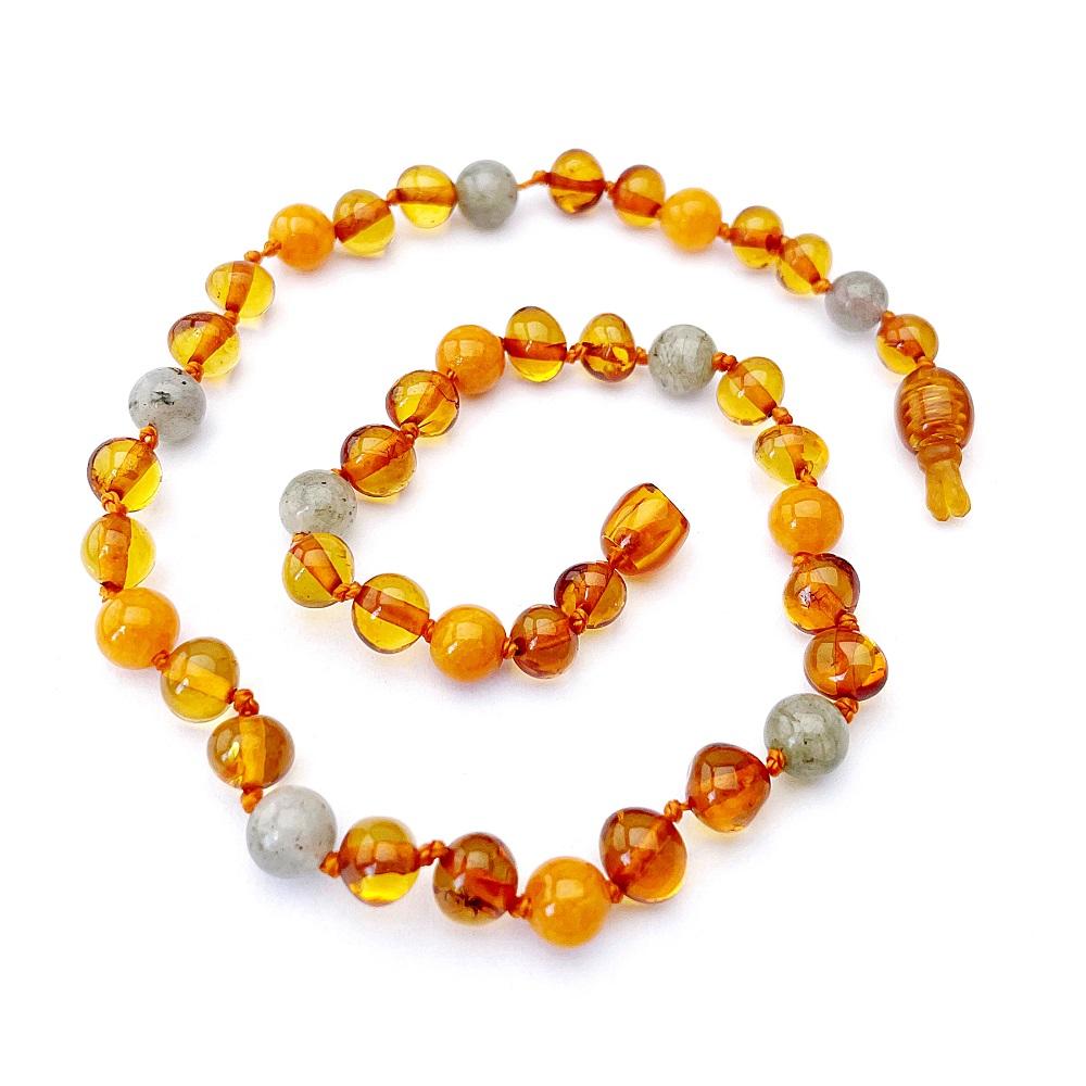 Momma Goose Baltic Amber Teething Necklace (Spearhead)-Health-Momma Goose-025049 SH-babyandme.ca