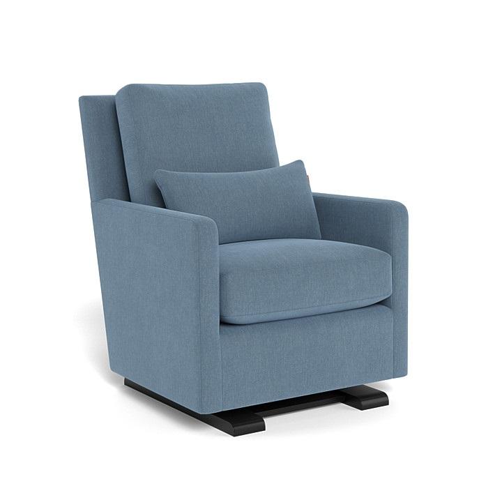 Monte Como Glider (Espresso Base) SPECIAL ORDER-Nursery-Monte Design-Performance Heathered: Denim Blue-010886 ES DB-babyandme.ca