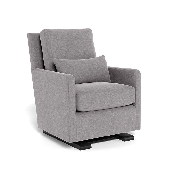 Monte Como Glider (Espresso Base) SPECIAL ORDER-Nursery-Monte Design-Performance Heathered: Pebble Grey-010886 ES PB-babyandme.ca