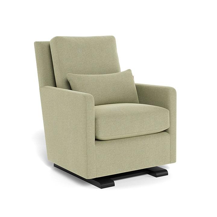 Monte Como Glider (Espresso Base) SPECIAL ORDER-Nursery-Monte Design-Performance Heathered: Sage Green-010886 ES SG-babyandme.ca