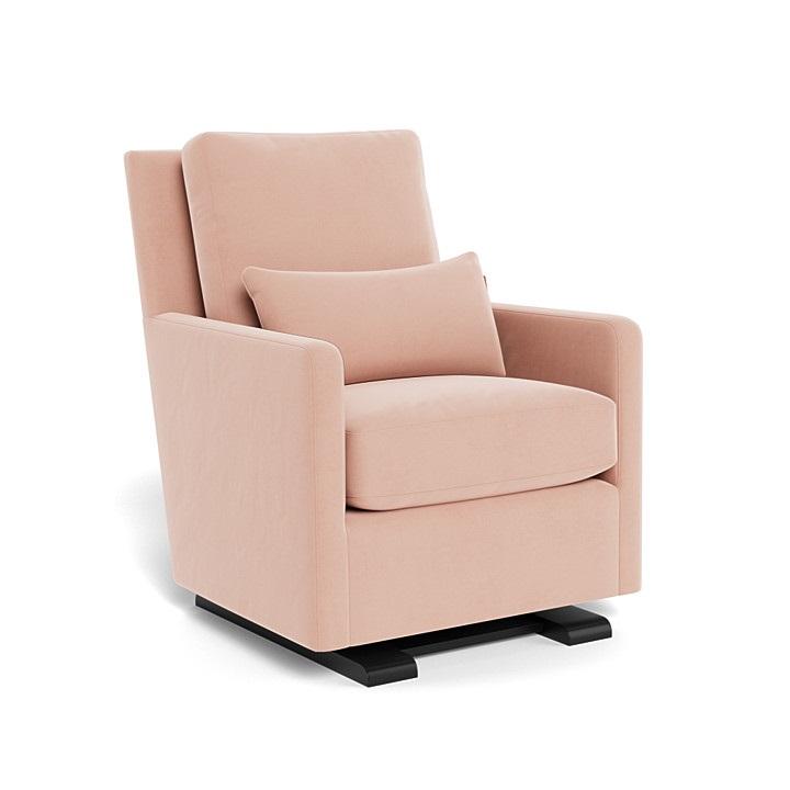 Monte Como Glider (Espresso Base) SPECIAL ORDER-Nursery-Monte Design-Performance Velvet: Blush Velvet-010886 ES BV-babyandme.ca