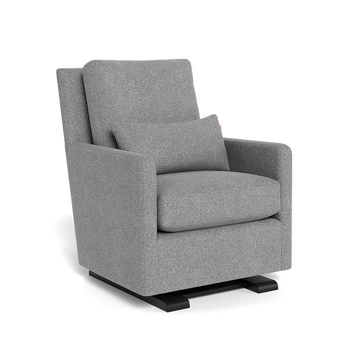 Monte Como Glider (Espresso Base) SPECIAL ORDER-Nursery-Monte Design-Performance Weave: Pepper Grey-010886 ES PG-babyandme.ca