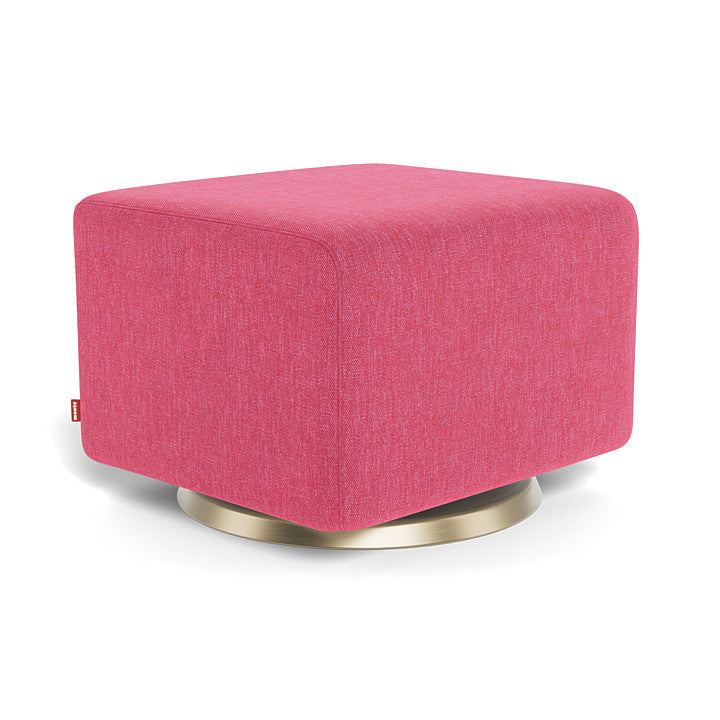 Monte Como Ottoman (Gold Base) SPECIAL ORDER-Nursery-Monte Design-Performance Heathered: Hot Pink-010887 GD HP-babyandme.ca