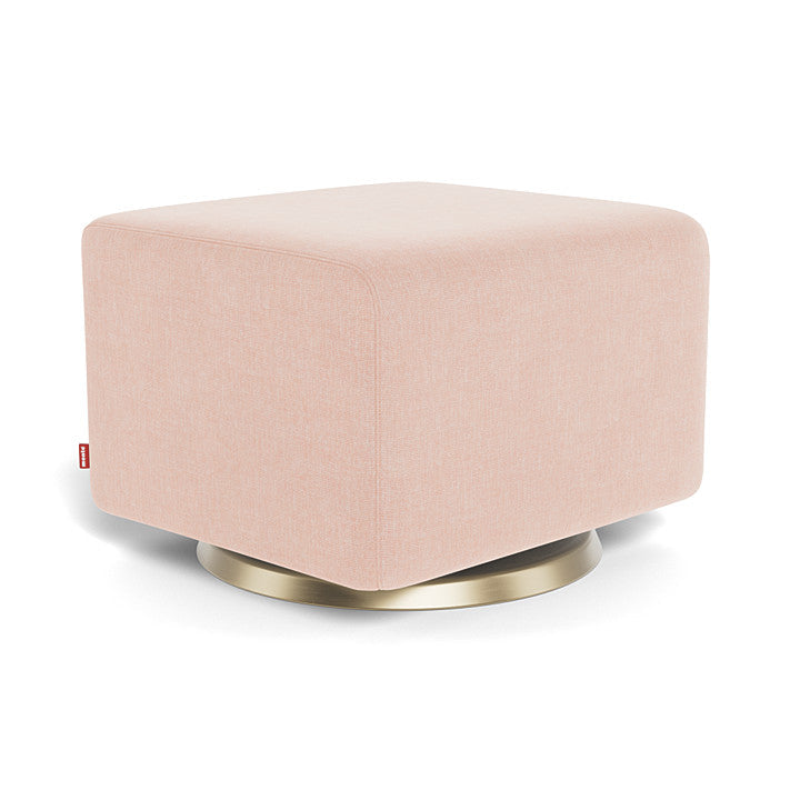 Monte Como Ottoman (Gold Base) SPECIAL ORDER-Nursery-Monte Design-Performance Heathered: Petal Pink-010887 GD PP-babyandme.ca