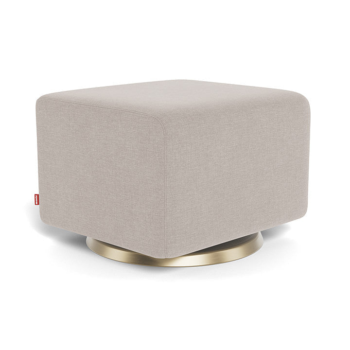 Monte Como Ottoman (Gold Base) SPECIAL ORDER-Nursery-Monte Design-Performance Heathered: Sand-010887 GD SA-babyandme.ca