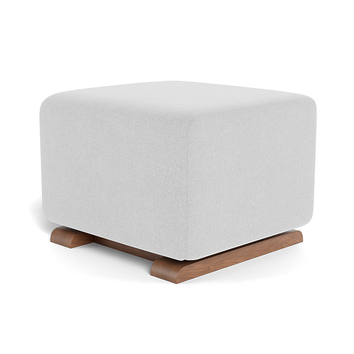 Monte Como Ottoman (Walnut Base) SPECIAL ORDER-Nursery-Monte Design-Performance Heathered: Ash-010887 WN AS-babyandme.ca